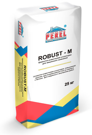 0514 ROBUST-M Штукатурка цементно-известковая Perel  25 кг в Реутове по низкой цене