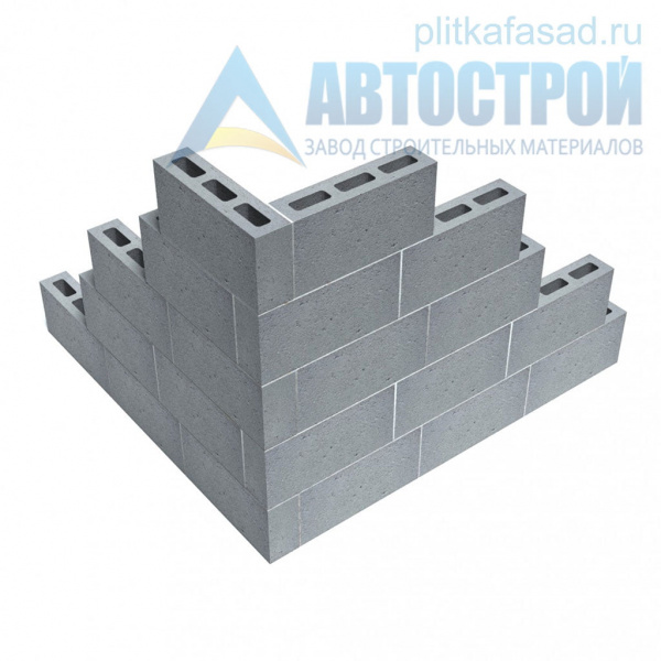 Блок бетонный для перегородок 80x188x390 мм пустотелый А-Строй в Реутове по низкой цене