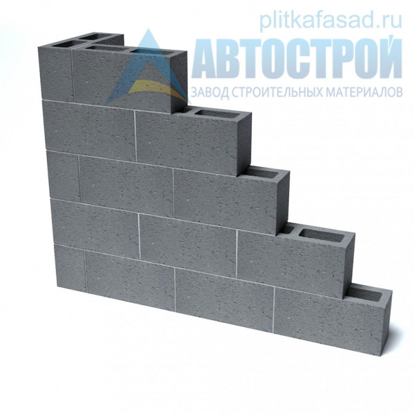 Блок бетонный для межквартирных перегородок 120х190х390 мм пустотелый А-Строй в Реутове по низкой цене